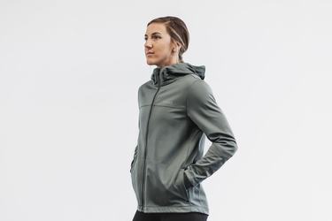 Nobull Softshell Women's Jackets Olive | Australia (WT0859)